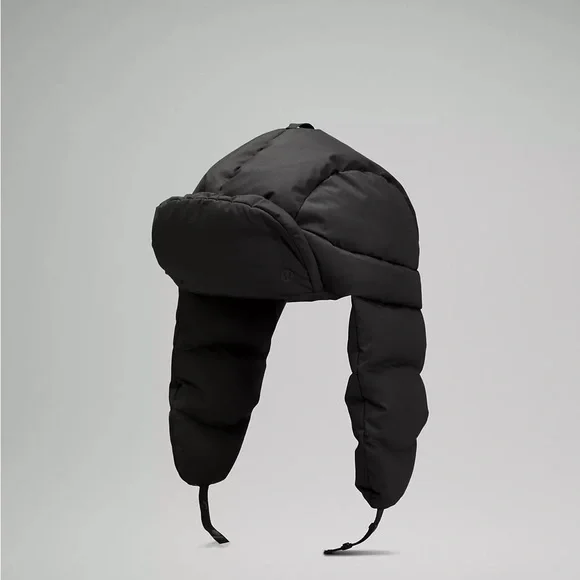 NWT Lululemon Wunder Puff Trapper Hat Lululemon Trapper Hat Wunder Puff Winter 600 Down Women XS  main image 4